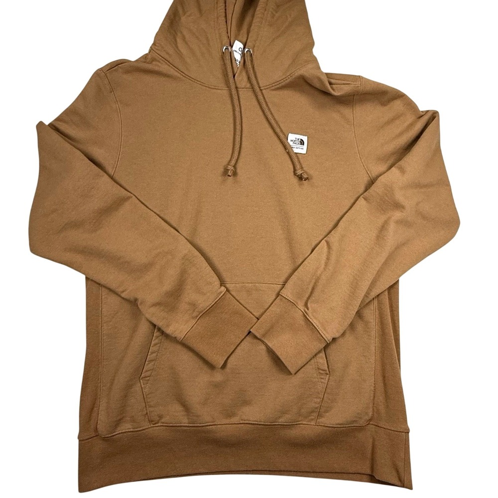 The‎ North Face Heritage Patch Hoodie Men's Large Brown Circular Design